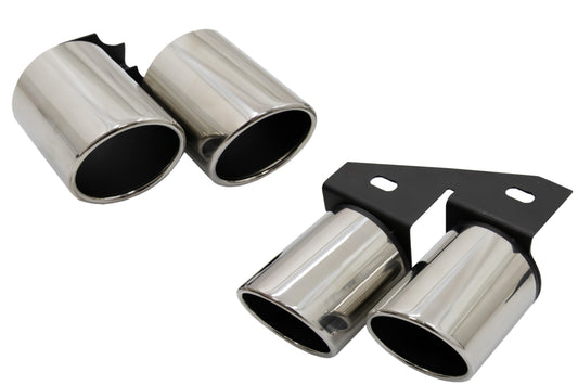 Auspuffspitzen Endrohre für AUDI A4 B8 B9 09+ Schalldämpferspitzen S4 Quad Look CarPartsTuning