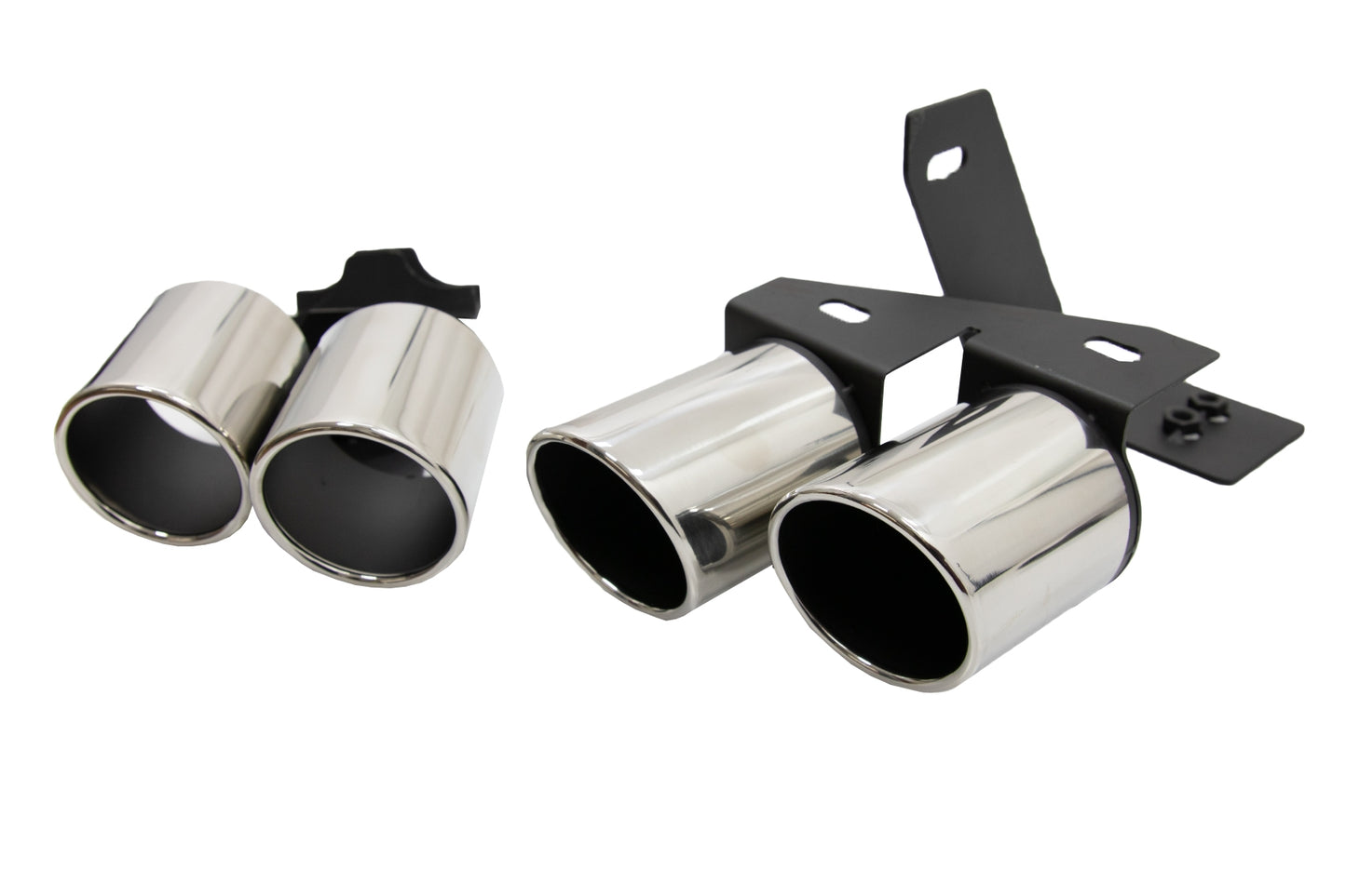 Auspuffspitzen Endrohre für AUDI A4 B8 B9 09+ Schalldämpferspitzen S4 Quad Look CarPartsTuning