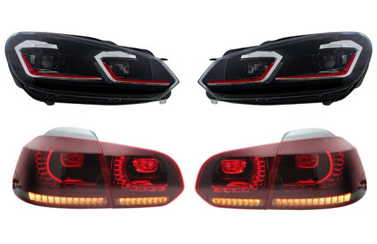 LED Scheinwerfer für VW Golf 6 VI 08-13 Licht Facelift G7.5 GTI Look Dynamischer CarPartsTuning