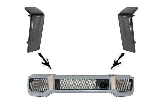 Carbon Teile für Frontstoßstange G65 Design Mercedes G-Klasse W463 1989-2017 CarPartsTuning