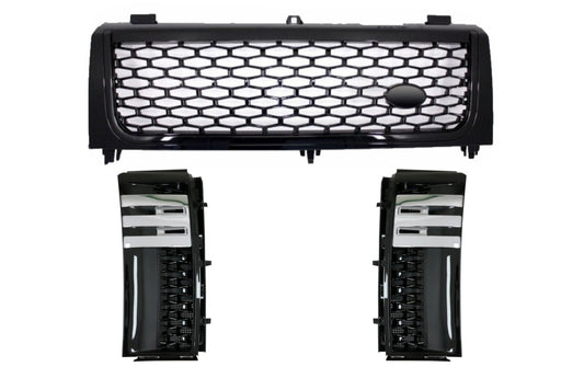 Kühlergrill & Seitenschlitze für Vogue III L322 02-05 Black Autobiography Look CarPartsTuning