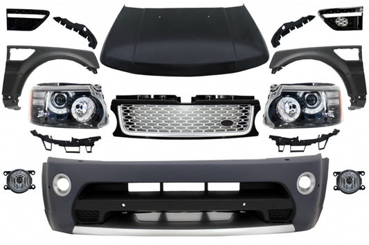 Umbau für Sport L320 05-13 Autobiographie Look Stoßstange Scheinwerfer Kotflügel CarPartsTuning