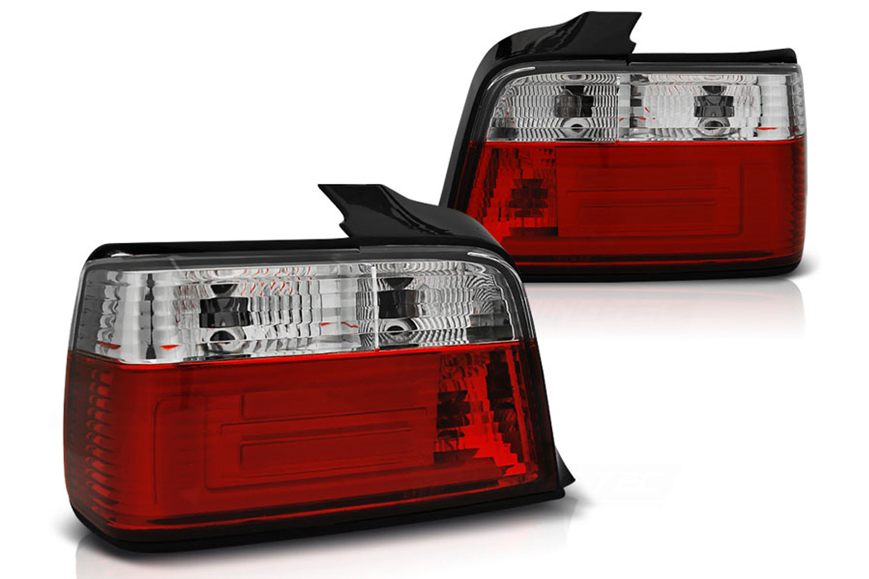LED BAR Rücklichter für BMW 3er E36 Limousine 12.1990-08.1999 Rot Weiß Carpartstuning Austria