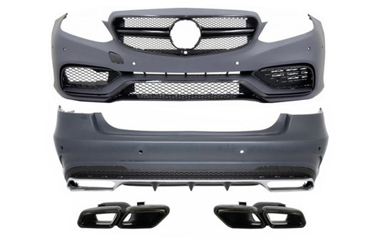 BodyKit für Mercedes E W212 Facelift 13-16 Stoßstange Auspuffspitzen E63 Look CarPartsTuning