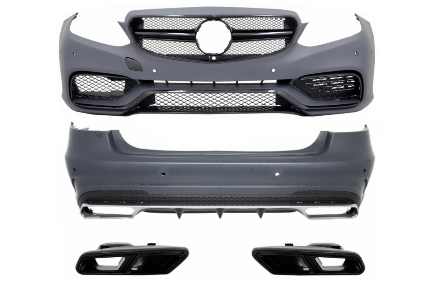 BodyKit für Mercedes E W212 Facelift 13-16 Stoßstange Auspuffspitzen E63 Look CarPartsTuning