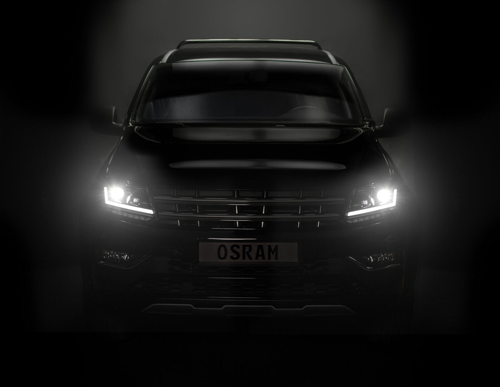 Osram LEDriving Voll-LED-Scheinwerfer passend für VW Amarok (ab 2010) Dynamisches sequentielles Blinklicht Schwarz Osram