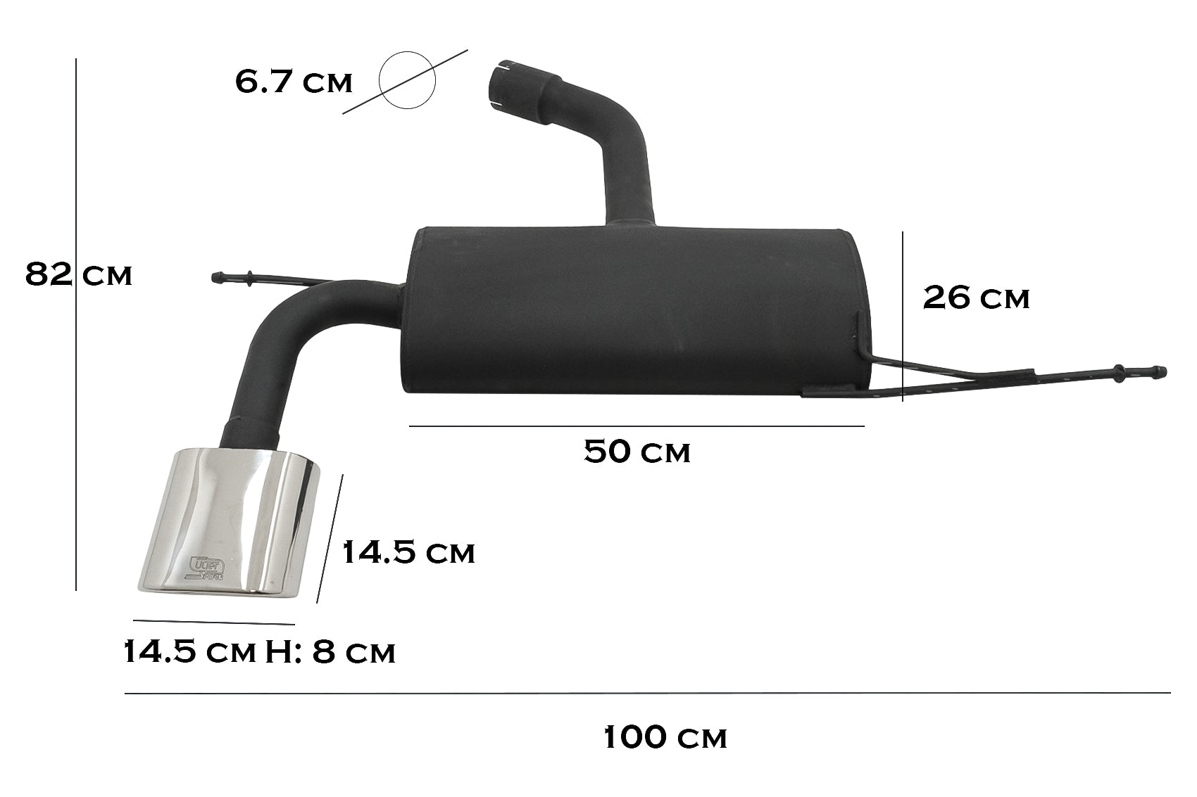 Auspuffanlage für Seat Leon Hatchback 1P 2005-2009 CarPartsTuning