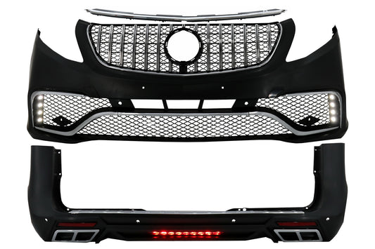 Bodykit für Mercedes V-Klasse W447 2014+ Gitter Heckschutz Fußplatte CarPartsTuning