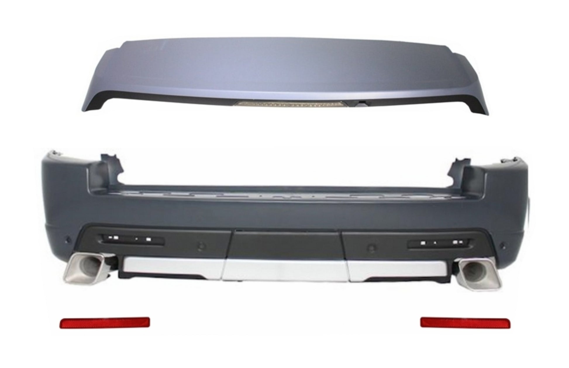 Heckstoßstange Mit Dachspoiler Passend Für Land Rover Range Rover Sport (2005-2009) L320 Autobiography Design KITT