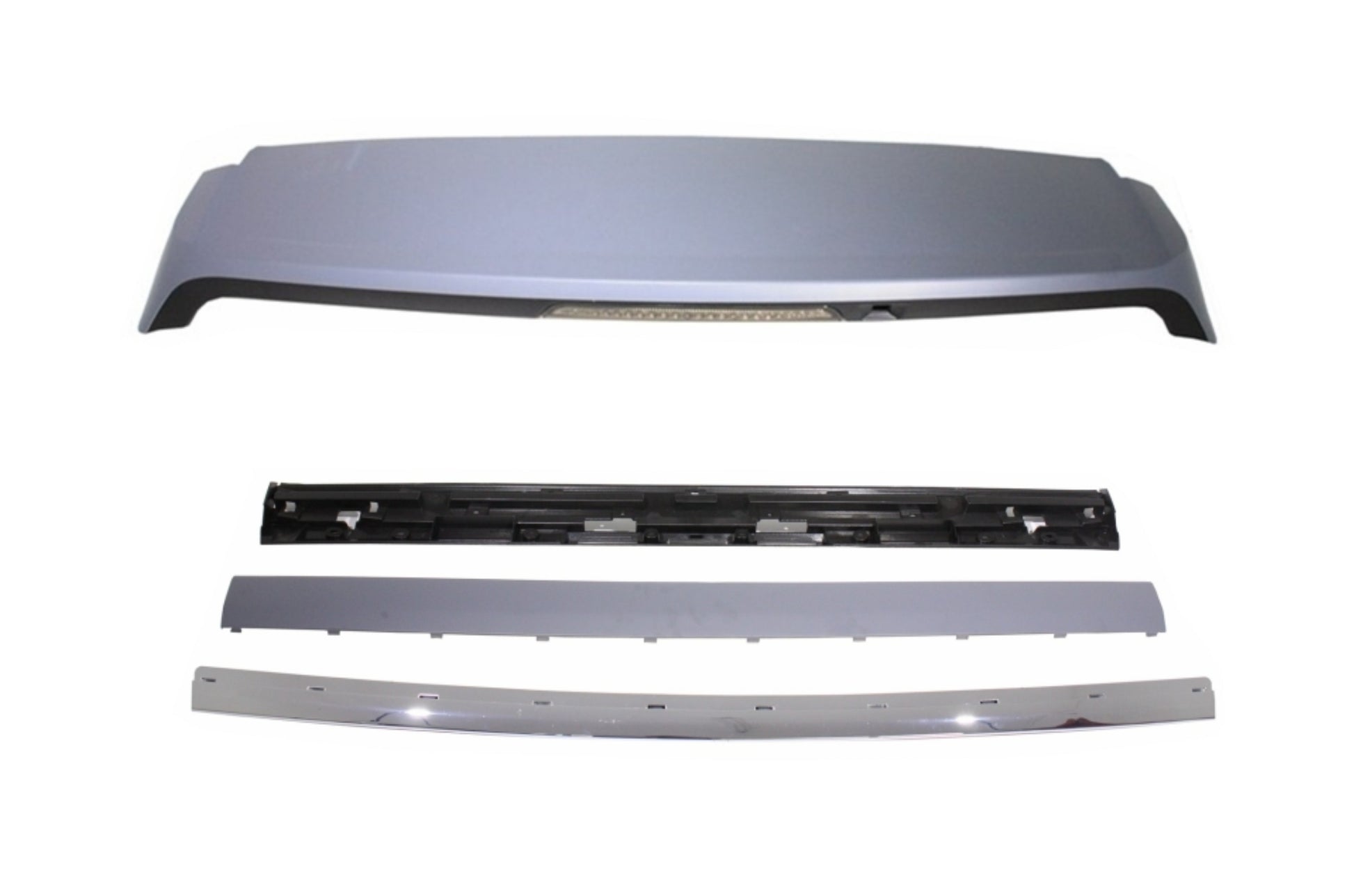 Dachspoiler für Sport L320 05-09 Autobiography Look Kofferraumklappe hinten Chrom CarPartsTuning