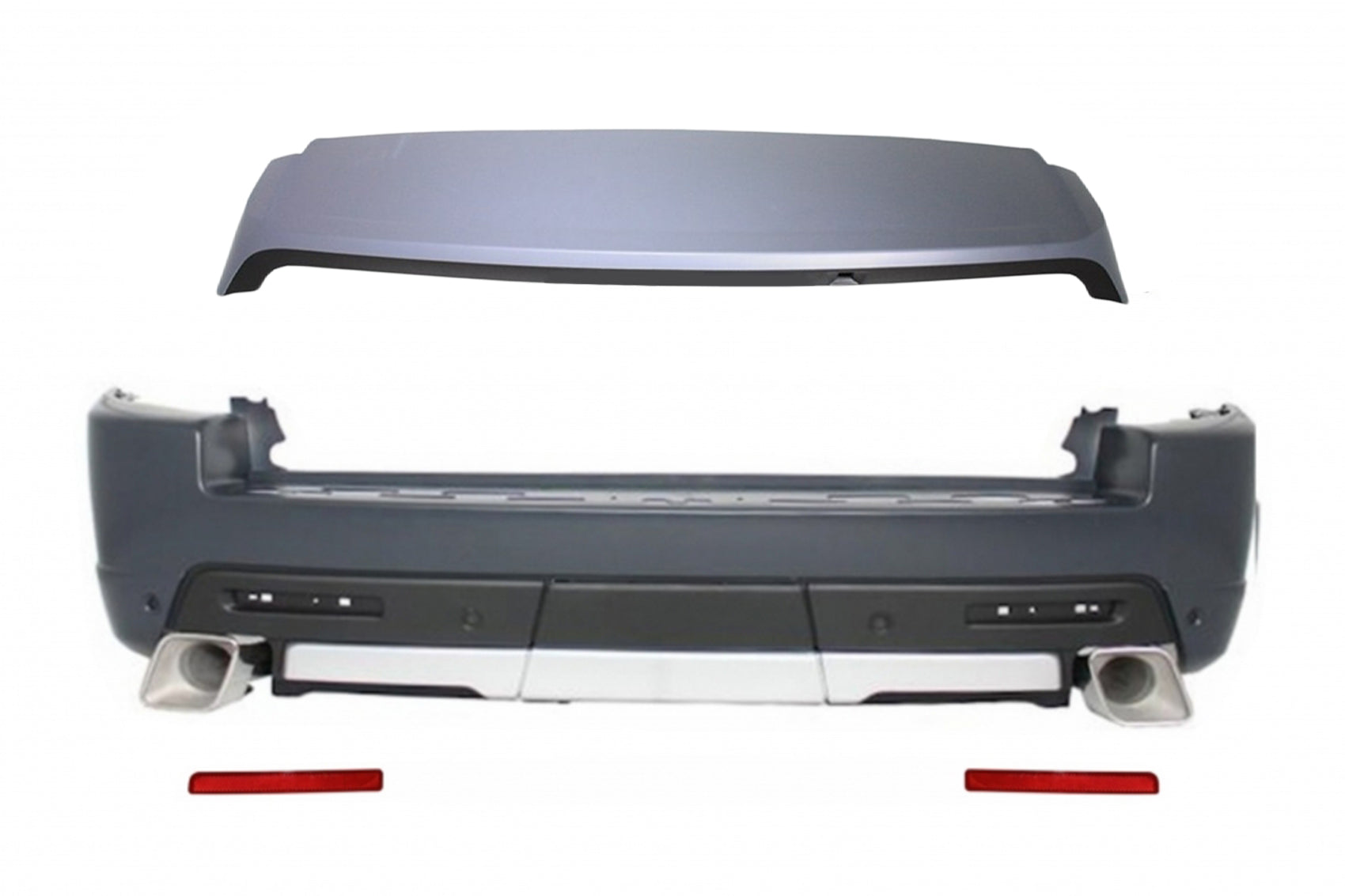 Heckstoßstange Mit Dachspoiler Passend Für Land Rover Range Rover Sport L320 (2010-2013) Autobiography Design KITT