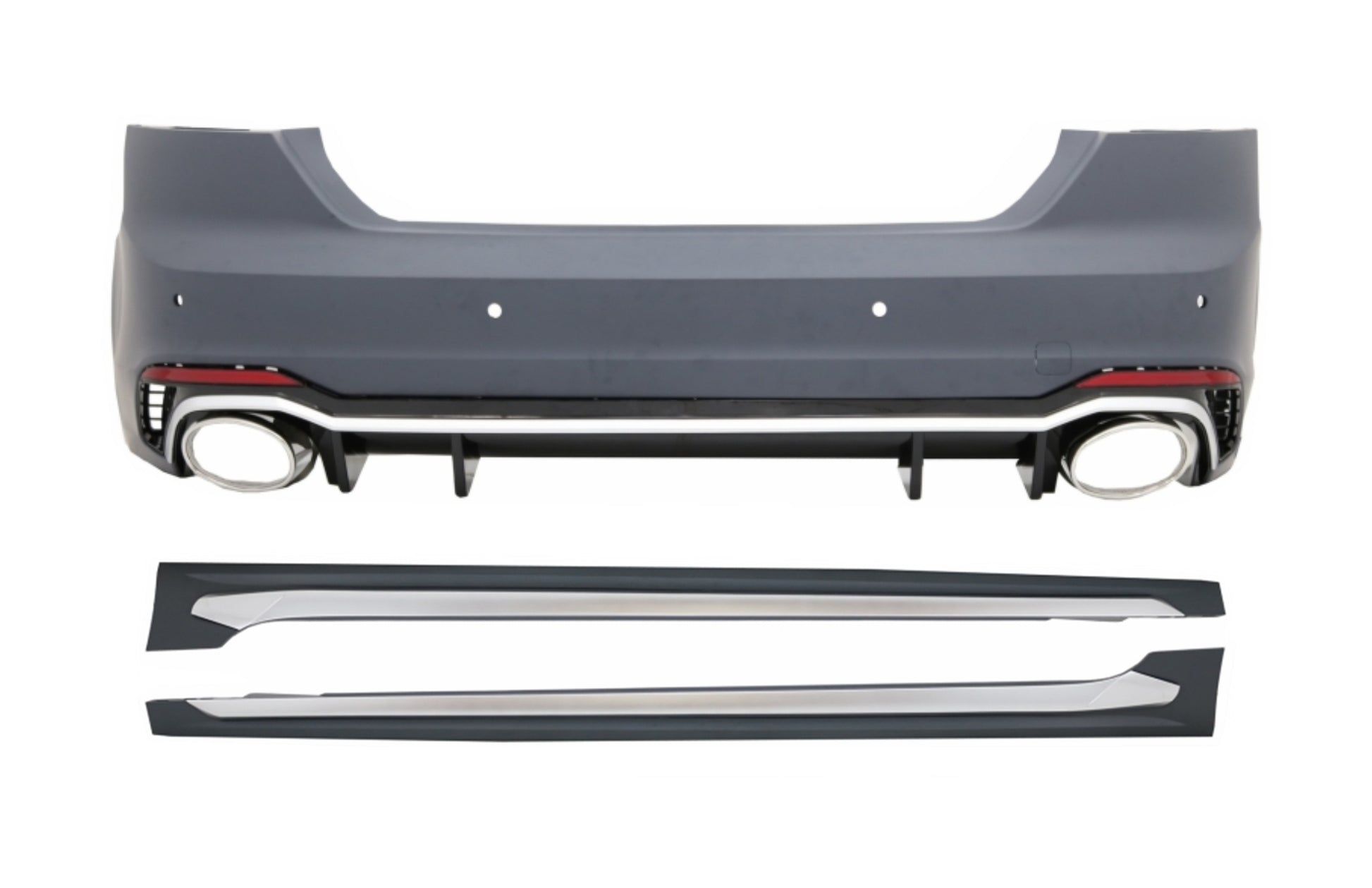 Stoßstange mit Seitenschweller für AUDI A5 F5 Sportback 2017+ Quattro RS5 Look CarPartsTuning