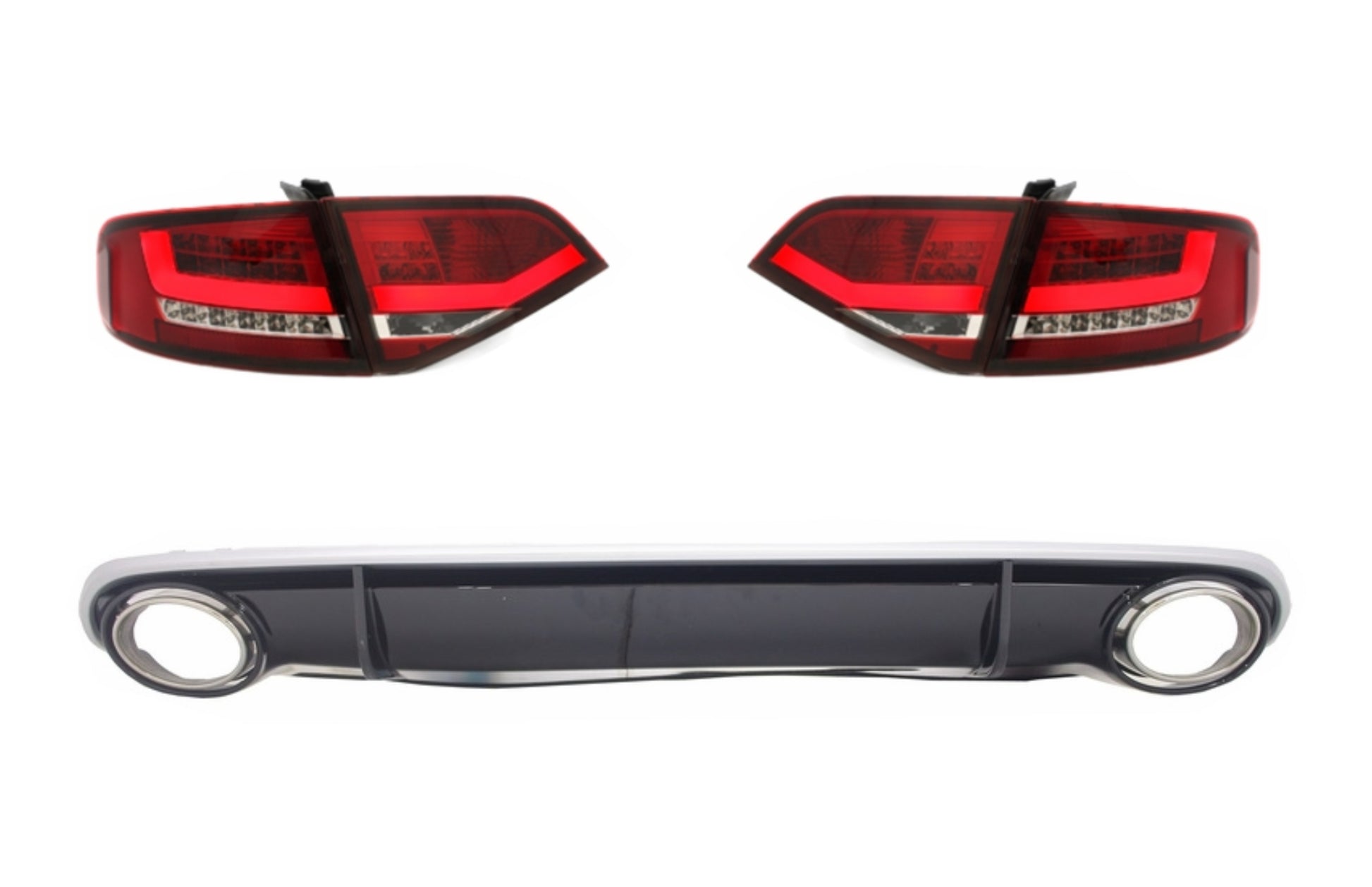 LED Rückleuchten für AUDI A4 B8 8K Limousine 2007-2010 Rot / Klar CarPartsTuning
