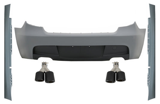 Stoßstange für BMW E87 Schrägheck 04-11 M-Technik M Look Zwilling Auspuff Tipps CarPartsTuning