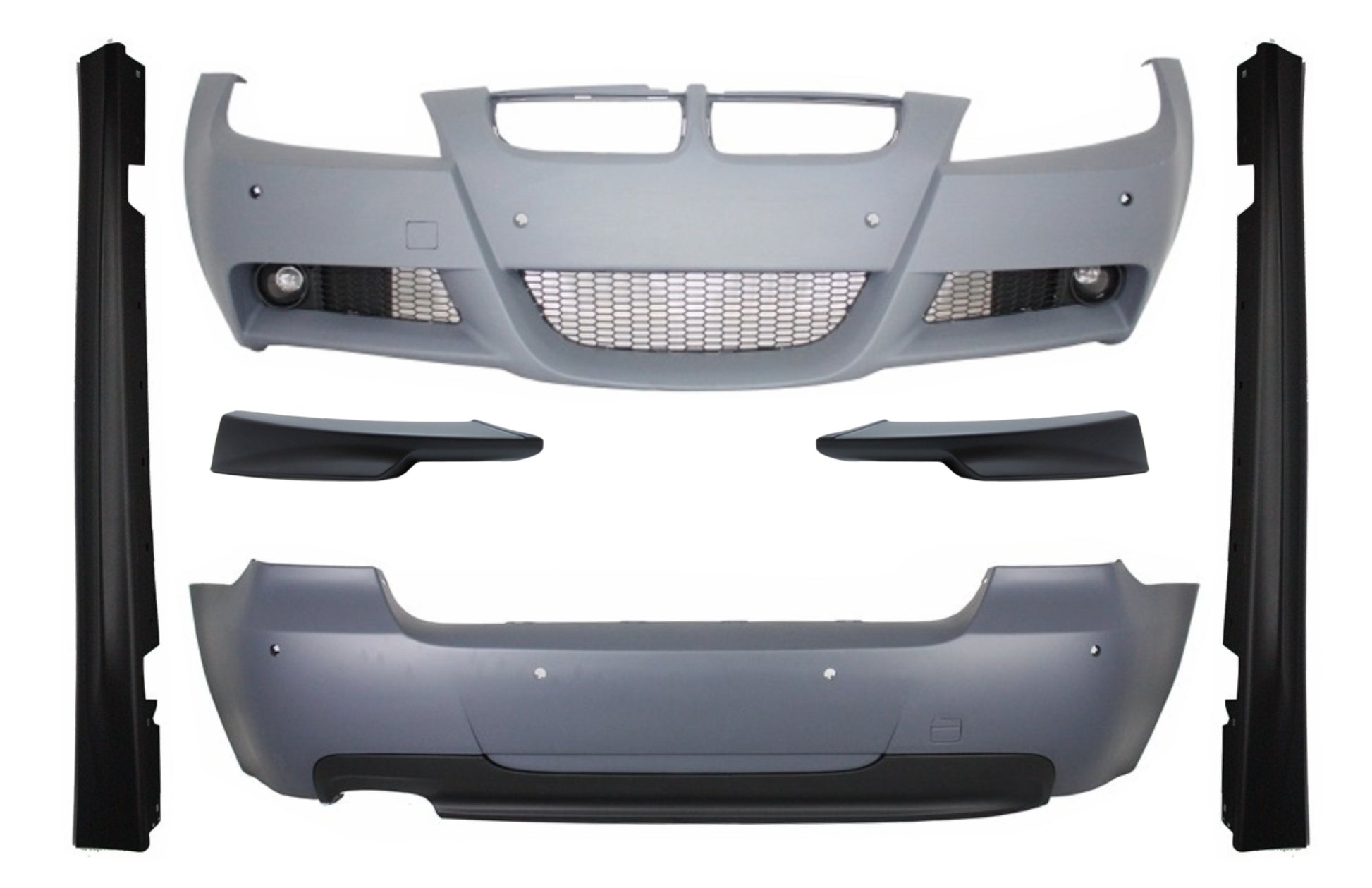 Kit für BMW 3 Touring E91 LCI 2008-2011 M-Technik M Sportlook Splitter Spoiler CarPartsTuning