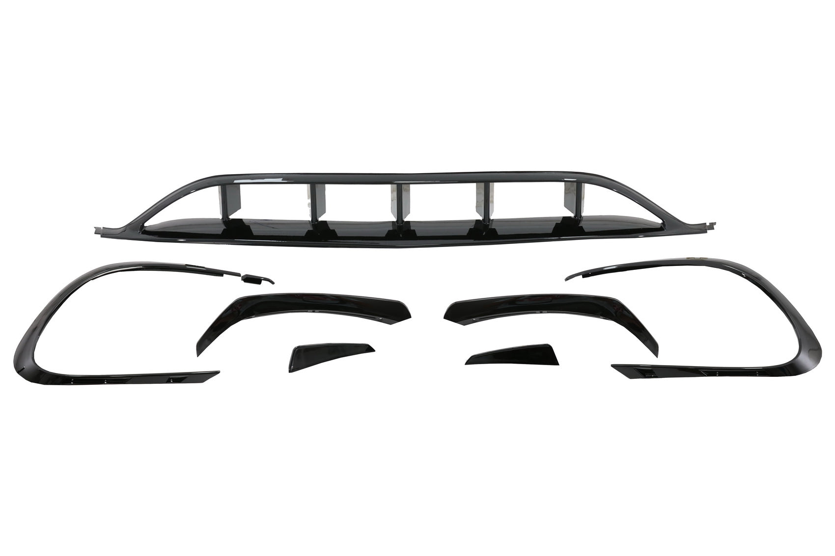 Vorne Hinten Splitters Aero für Mercedes W117 Facelift 16-18 CLA 45 Look Canards CarPartsTuning