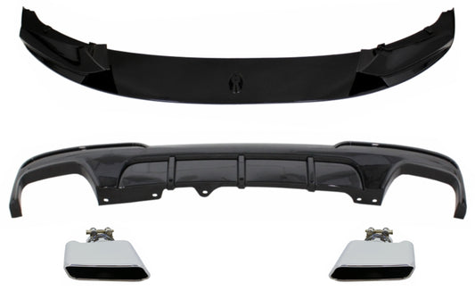 Ladekantenschutz für BMW 5er F10 F11 11-17 Diffusor Auspuff M-Performance Look CarPartsTuning