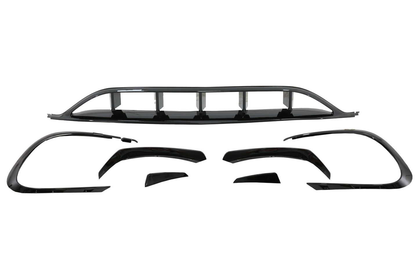 Splitter Aero vorne & hinten für Mercedes W117 Facelift 16-18 CLA45 Look Canards CarPartsTuning