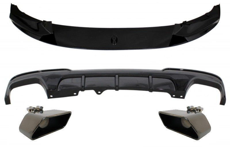 Ladekantenschutz für BMW 5er F10 F11 11-17 Diffusor Auspuff M-Performance Look CarPartsTuning