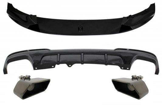 Ladekantenschutz für BMW 5er F10 F11 11-17 Diffusor Auspuff M-Performance Look CarPartsTuning