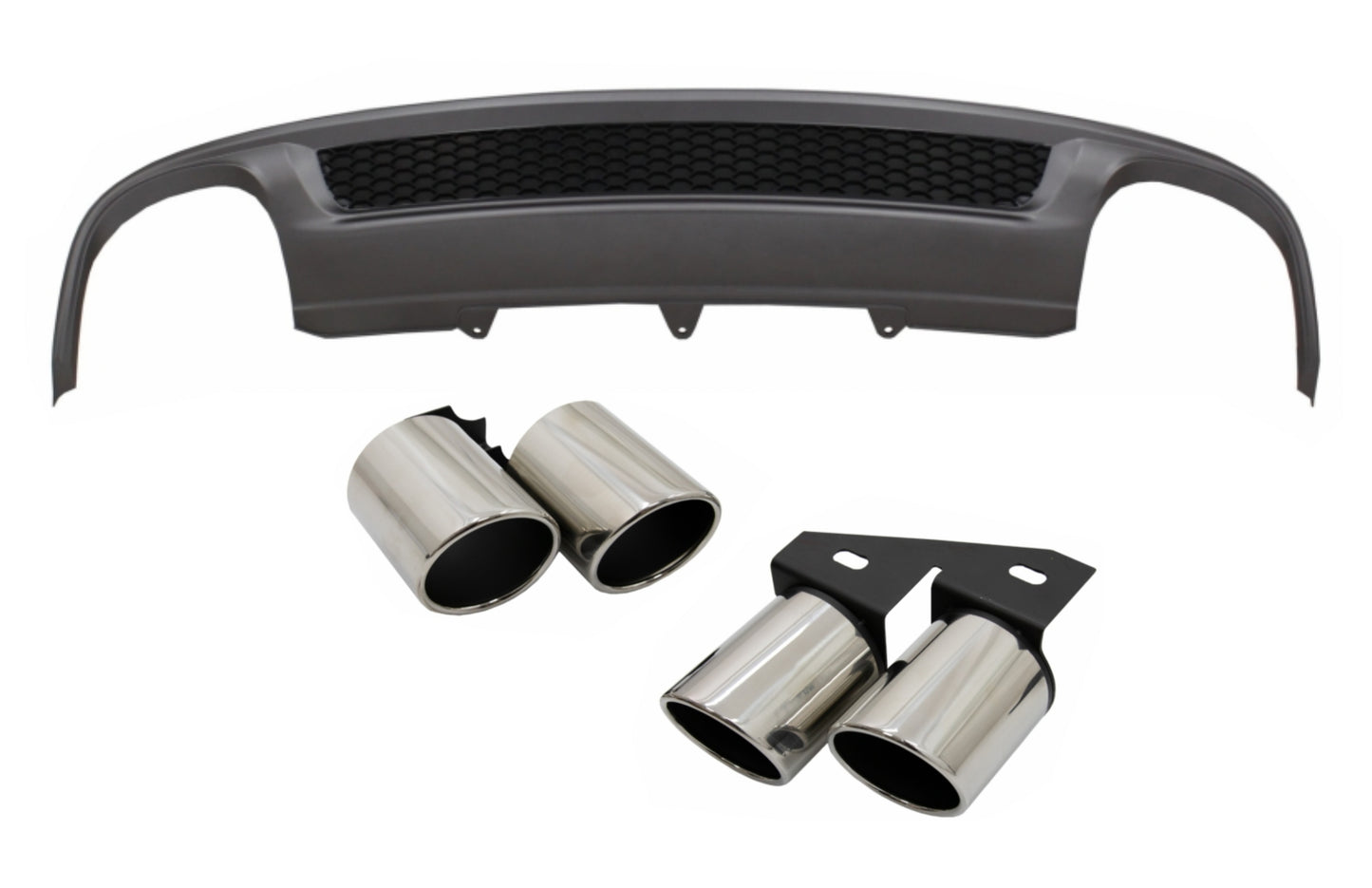 Luftverteiler für AUDI A4 B8 Facelift Limousine Avant 12-15 Auspuff S-Line Look CarPartsTuning