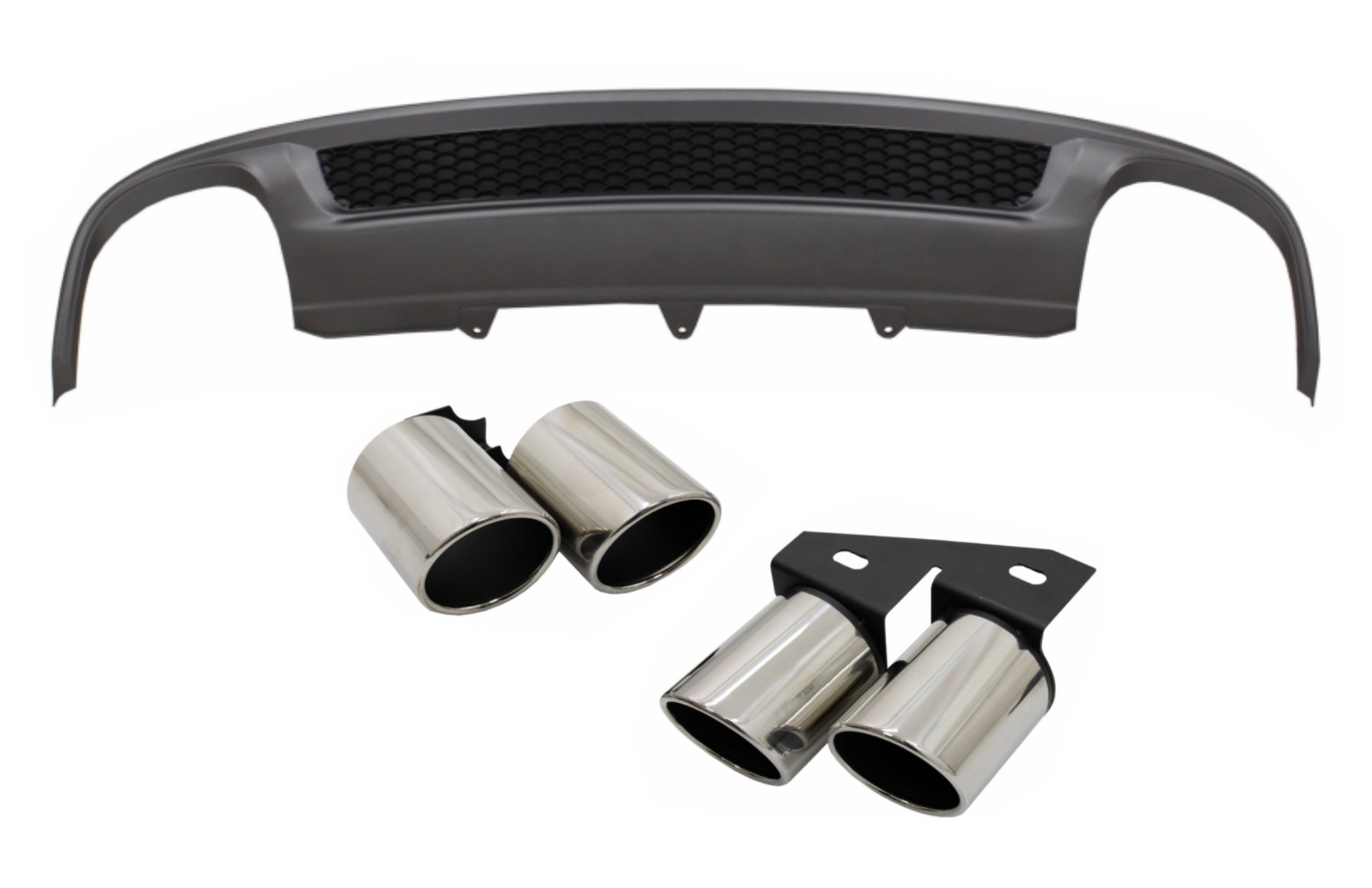 Luftverteiler für AUDI A4 B8 Facelift Limousine Avant 12-15 Auspuff S-Line Look CarPartsTuning