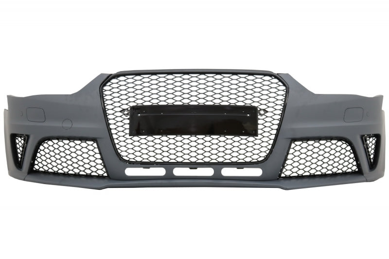 Stoßstange für AUDI A4 B8 Facelift 12-15 Gitter Luftverteiler Auspuff RS4 Look CarPartsTuning