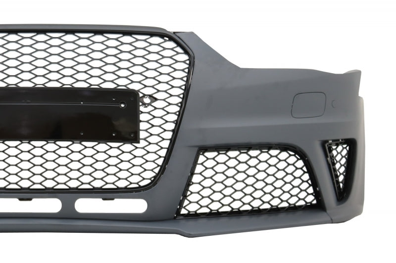 Stoßstange für AUDI A4 B8 Facelift 12-15 Gitter Luftverteiler Auspuff RS4 Look CarPartsTuning