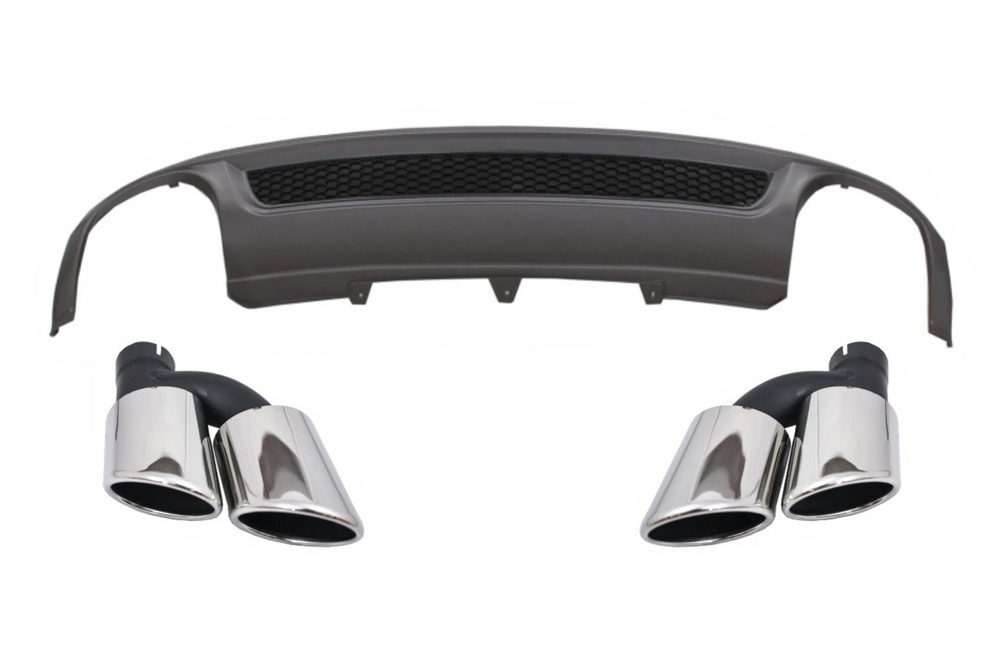 Luftverteiler für Audi A4 B8 Pre Facelift Limo Avant 08-11 Auspuff S-Line Look CarPartsTuning