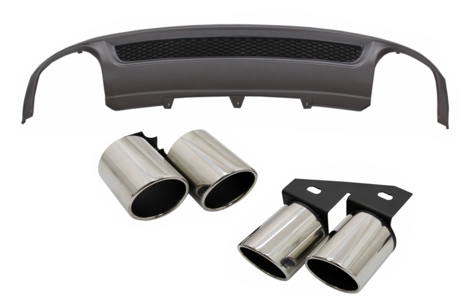 Luftverteiler für AUDI A4 B8 Limousine Avant 08-11 Auspuff S-Line Design CarPartsTuning
