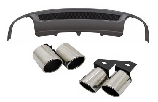 Luftverteiler für AUDI A4 B8 Limousine Avant 08-11 Auspuff S-Line Design CarPartsTuning
