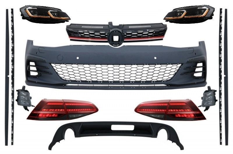Body Kit Scheinwerfer Rückleuchten LED für VW Golf 7.5 VII Facelift 17+ GTI Look CarPartsTuning