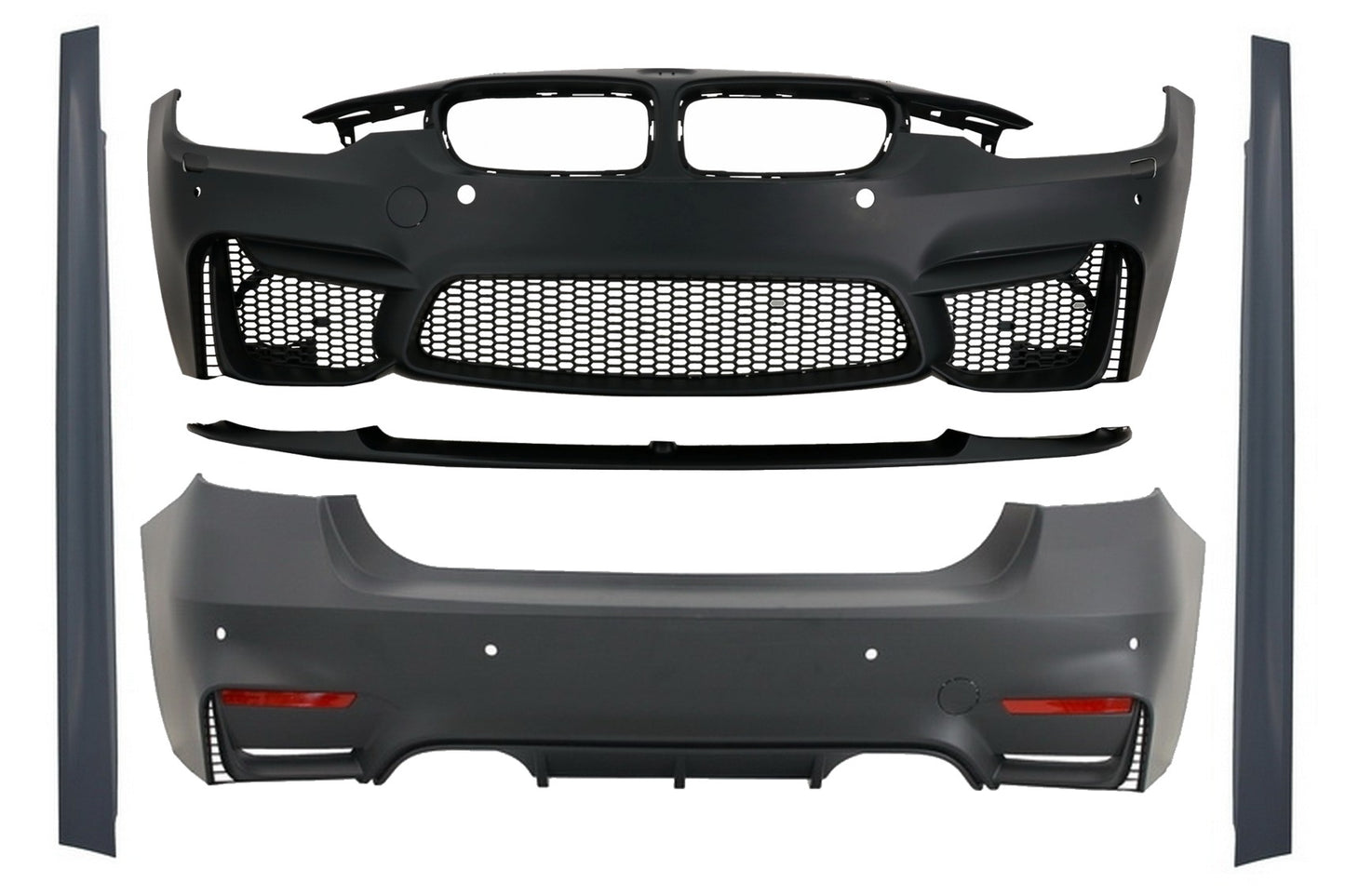 Body Kit für BMW F30 11-19 Stoßstange EVO II M3 CS Style ohne Nebelscheinwerfer CarPartsTuning