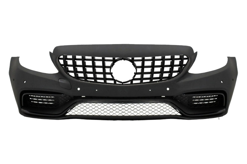Stoßstange Diffusor für Mercedes C-Klasse C205 A205 14-19 Kühlergrill C63S Look CarPartsTuning