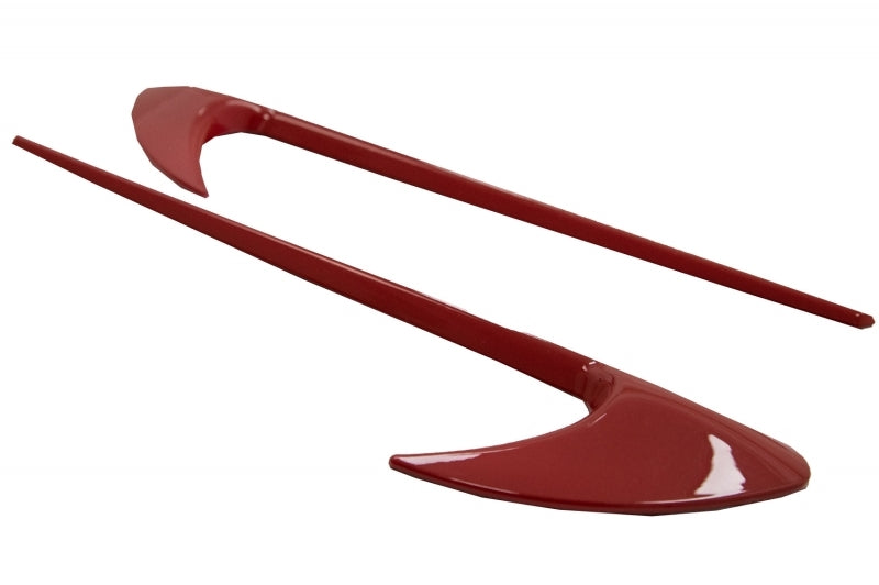 Seitenfender Vents Trim Wing für Mercedes 16-19 W213 S213 Look Klappen Fins Rot CarPartsTuning