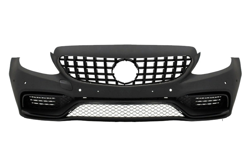 Stoßstange für Mercedes C-Klasse C205 A205 14-19 Kühlergrill Spoiler C63S Look CarPartsTuning