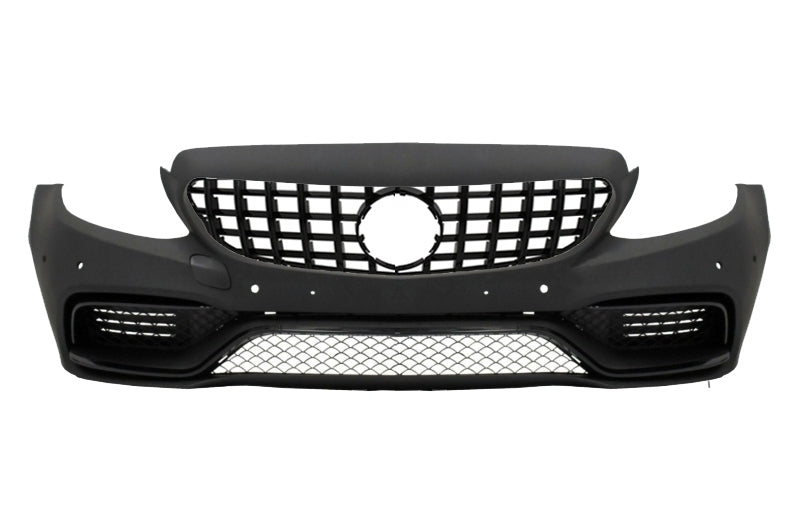 Stoßstange für Mercedes C-Klasse C205 A205 14-19 Kühlergrill Spoiler C63S Look CarPartsTuning