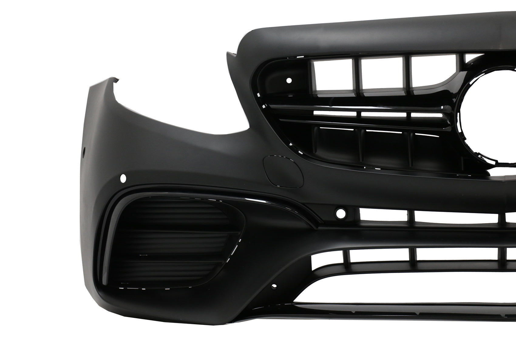 Frontstoßstange & Diffusor Auspuff Tipps für Mercedes E W213 16-19 E53 Look Schwarz CarPartsTuning