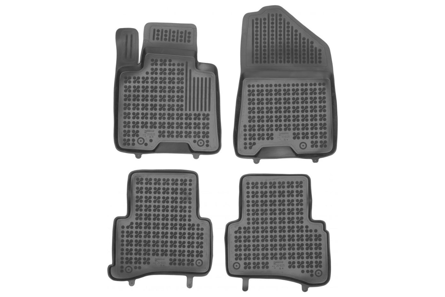 Gummi Fußmatten Schwarz Passend Für KIA Sportage IV Facelift (2018-) Rezaw Plast