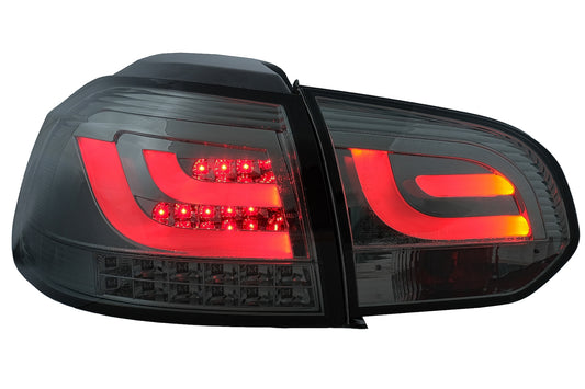 Rückleuchten LED für VW Golf 6 VI 2008-2013 Tube Lichtleiste Rauchgrau CarPartsTuning