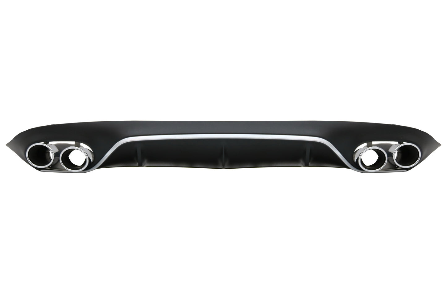Diffusor Auspuff Tipps Gitter Schwarz für Mercedes E C238 AMG Linie 16+ E53 Look CarPartsTuning