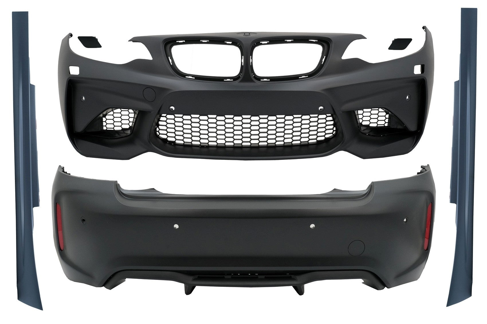 Bodykit für BMW F22 F23 Coupé Cabrio 14-17 Stoßstange Seitenschweller M2 Design CarPartsTuning