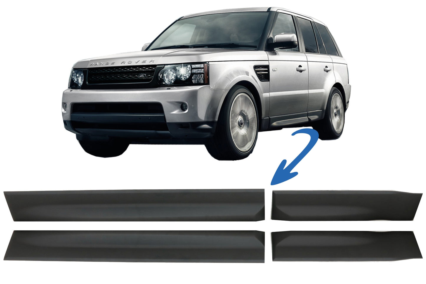 Untere Türleisten für Land Rover Range Rover Sport L320 2005-2013 CarPartsTuning