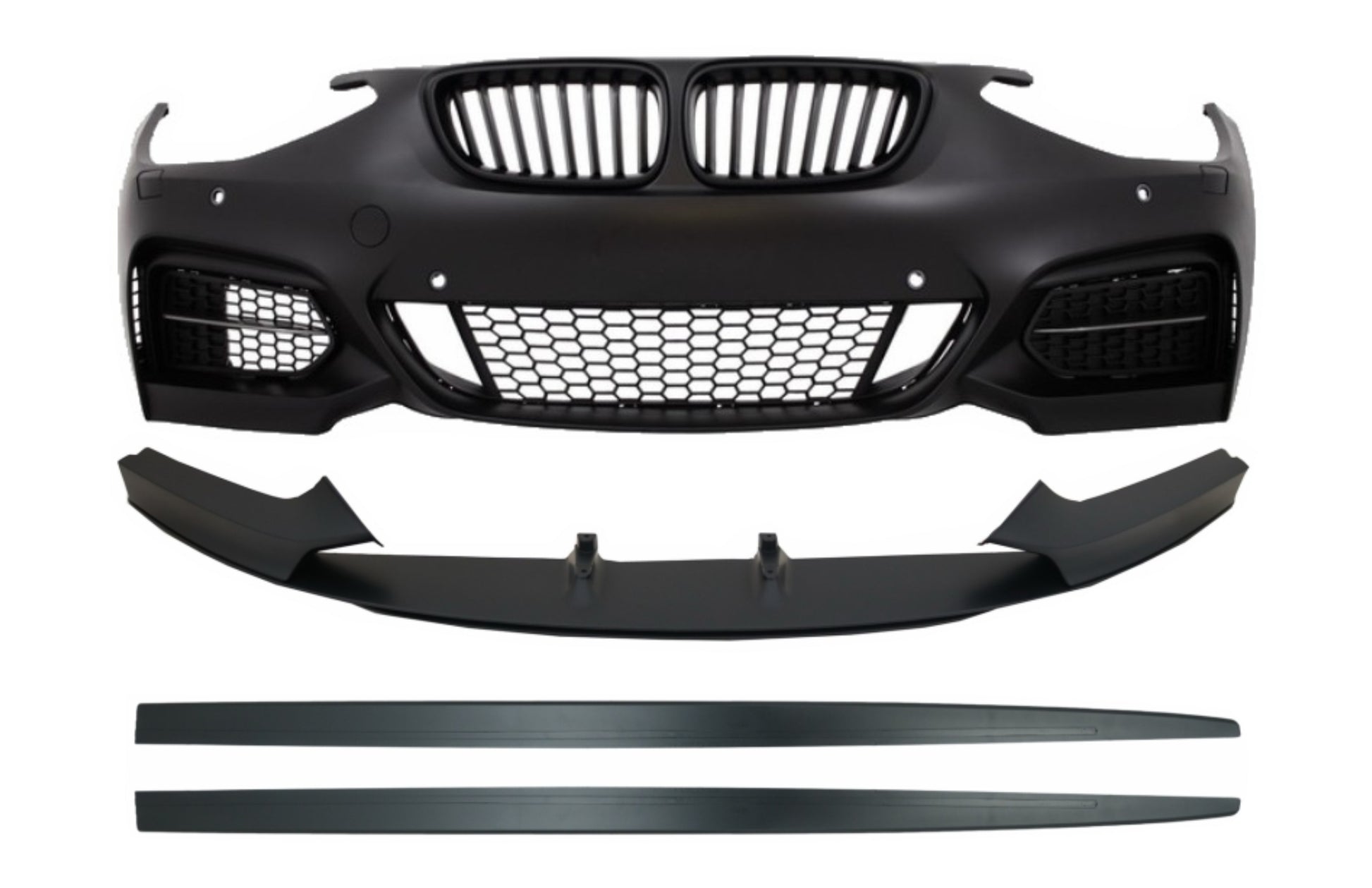 Frontstoßstange für BMW 1 F20 F21 11-08.14 M Look Lippe Seitenschweller Add-on CarPartsTuning