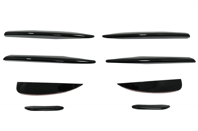 Vorne & Hintere Splitters Flossen Aero für Mercedes W177 04.18+ A45 Look Schwarz CarPartsTuning