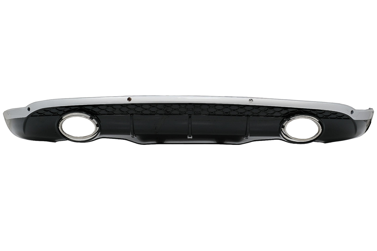 Heckdiffusor für AUDI Q5 8R 11.2008-2016 Glänzend schwarz Chrom S-Line Look CarPartsTuning