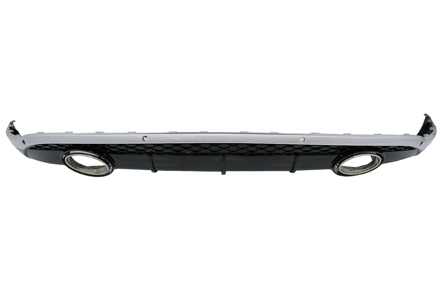 Heckdiffusor für AUDI Q5 8R 11.2008-2016 Glänzend schwarz Chrom S-Line Look CarPartsTuning