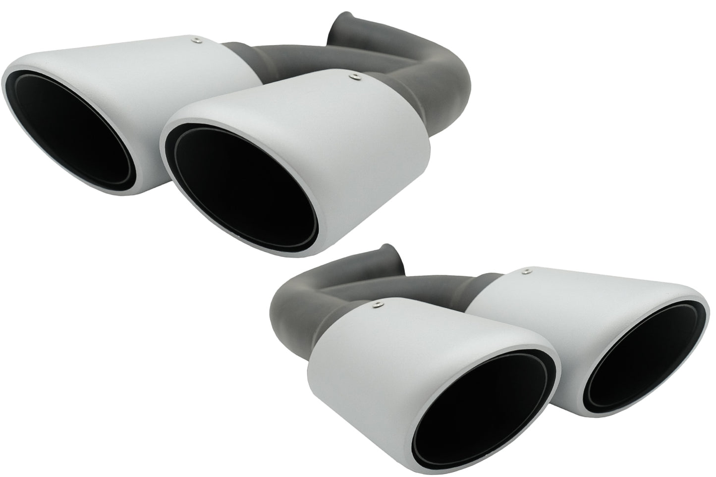 Endrohre Auspuffspitzen für Porsche Cayenne 92A V6 V8 Diesel 05/10-09/14 GTS Look CarPartsTuning