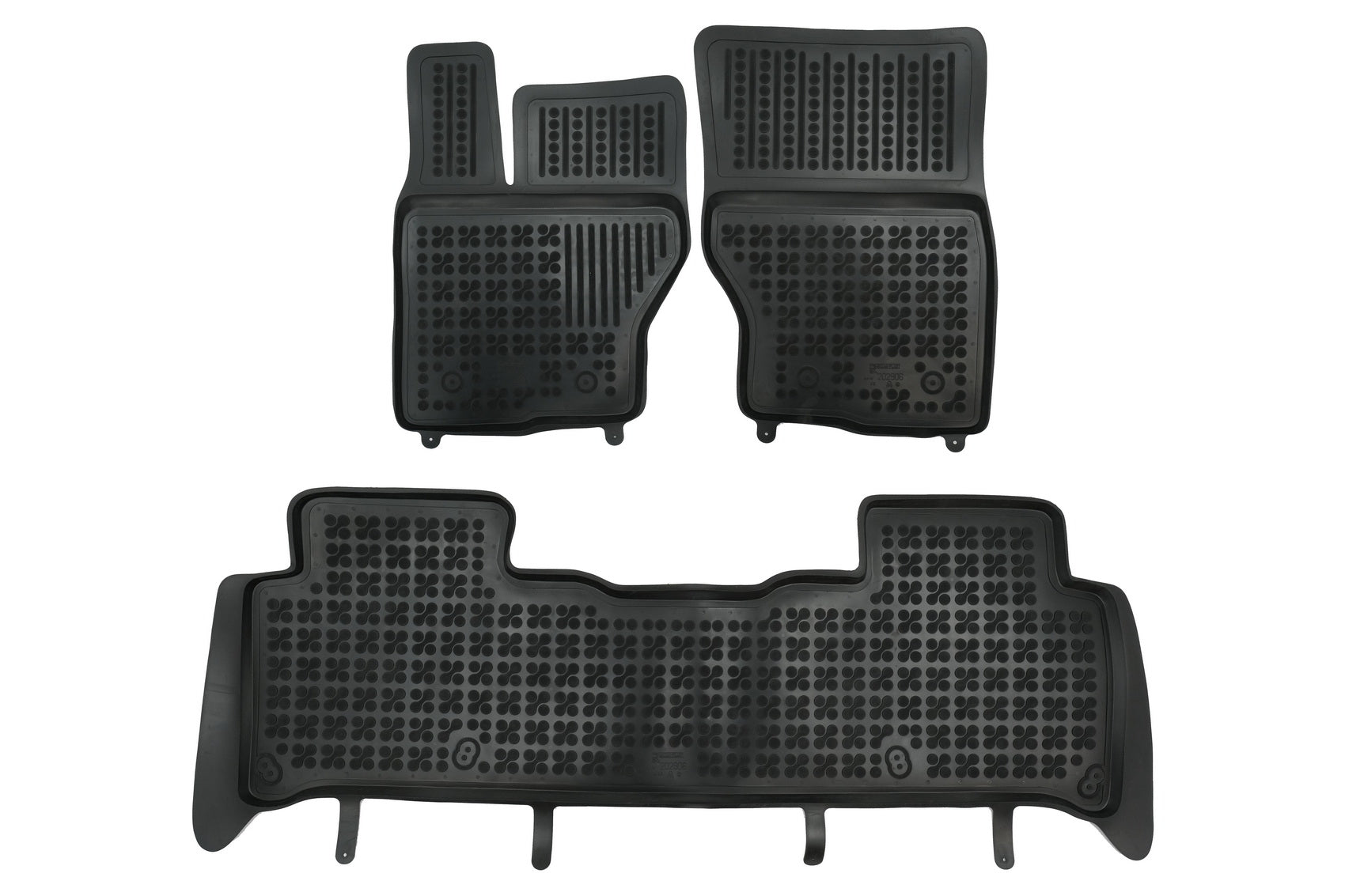 Gummi-Fußmatte Schwarz Passend Für Land Rover Discovery V L462 (2017-) Range Rover Sport II L494 (2013-2020) Rezaw Plast