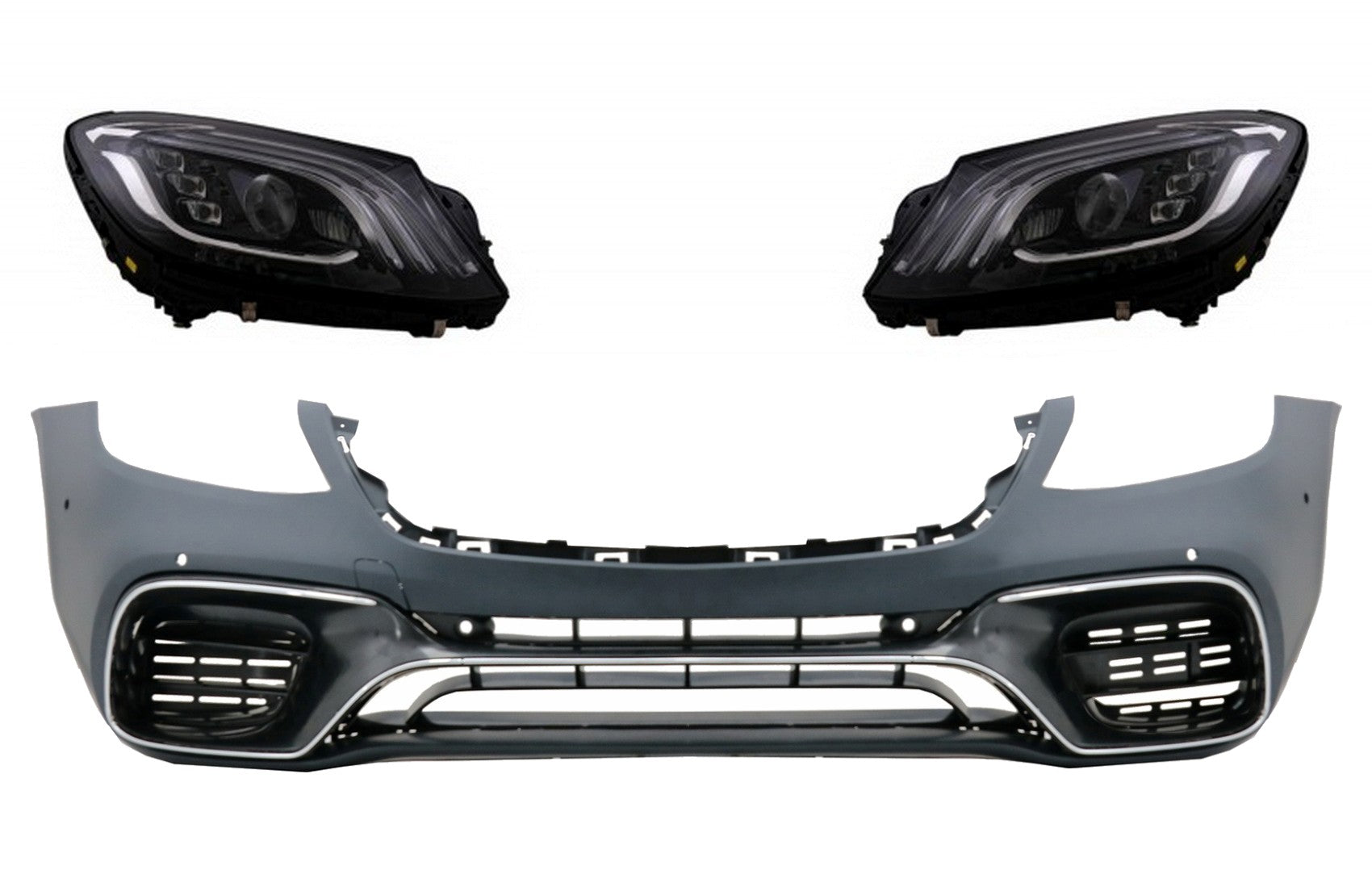Stoßstange Scheinwerfer Voll-LED für MERCEDES S-Klasse W222 13-06.17 S63 Design CarPartsTuning